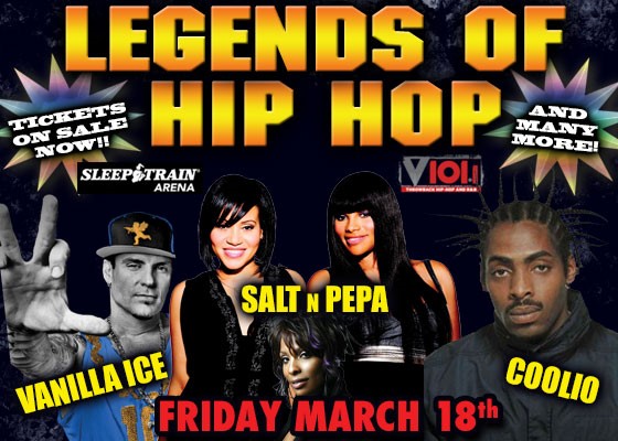 V101 Presents Legends of Hip Hop – March 18